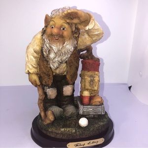 VINTAGE ROLF LIDBERG GOLFER  - 8" RBA Olofstorm Troll Figurine - MADE IN SWEDEN